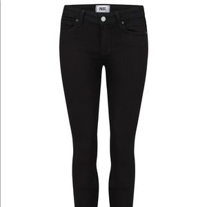 PAIGE VERDUGO ULTRA SKINNY BLACK JEANS
